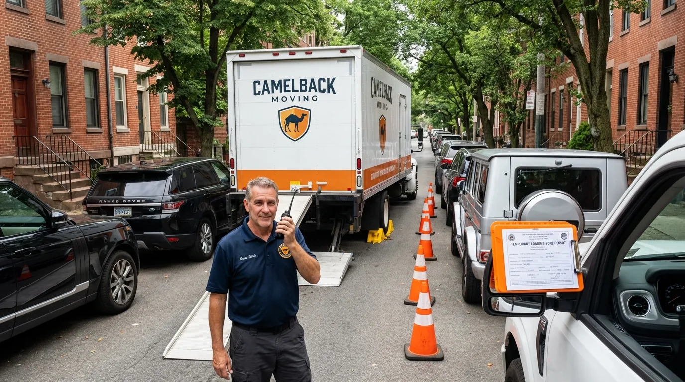 City street loading permit setup in East Hartford, CT